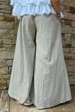 Arbi Gingham Palazzo Pant Mocha